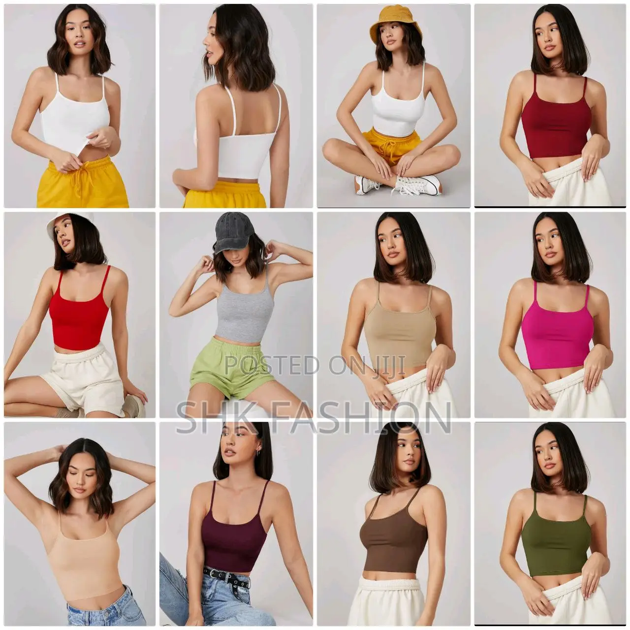 Form Fitted Crop Cami Top