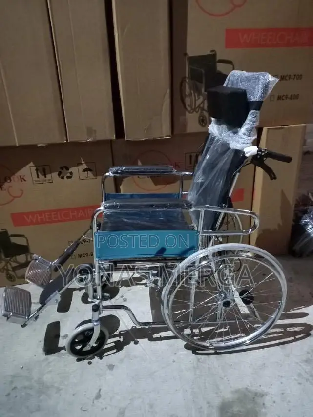 Sleeping Wheelchair _Portable Potty: Folds Up Easily