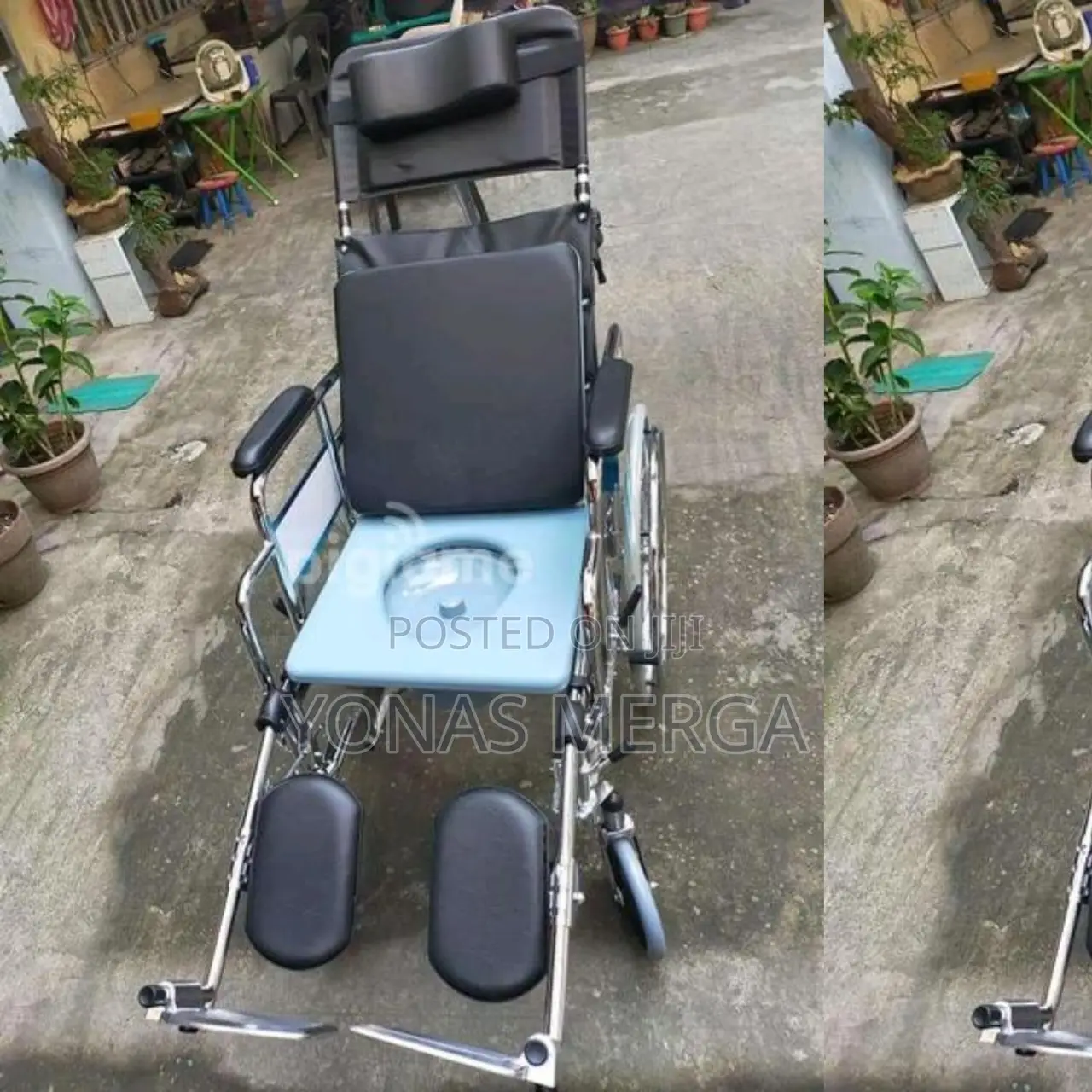 Sleeping Wheelchair With Tilt Toilet,Padded Removable Arms