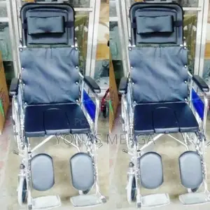 Commode Wheelchair With Adjustable Back Leg Restty