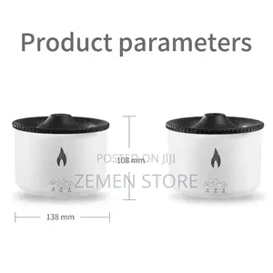 Volcano Flame Humidifier በጣም ማራኪ ዲዛይን ለቤት ለቢሮ ተመራጭ Diffuser