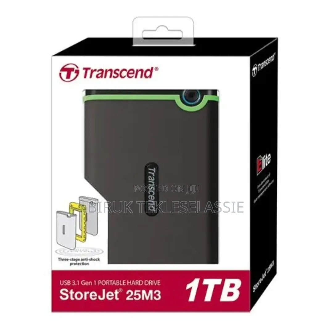Transcend 1tb External Hard Drive New Packed