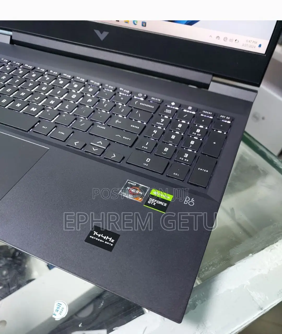 New Laptop HP Victus 16 8GB AMD Ryzen 7 SSD 1T