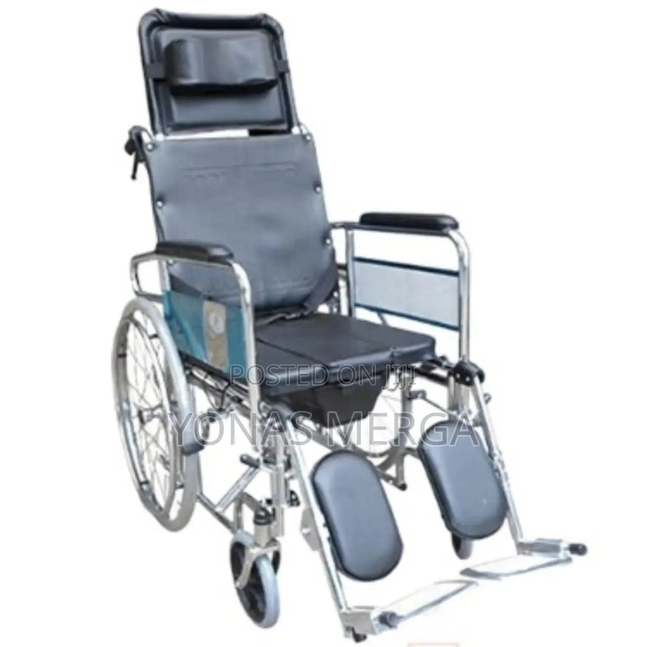 Bed Type Wheelchair _ Detachable With Elevated Footrest