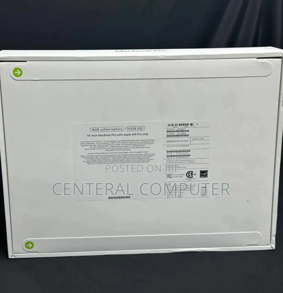 New Apple MacBook Pro 2023 M3 Max 14-Inch 18GB Apple M3 Pro SSD 512GB