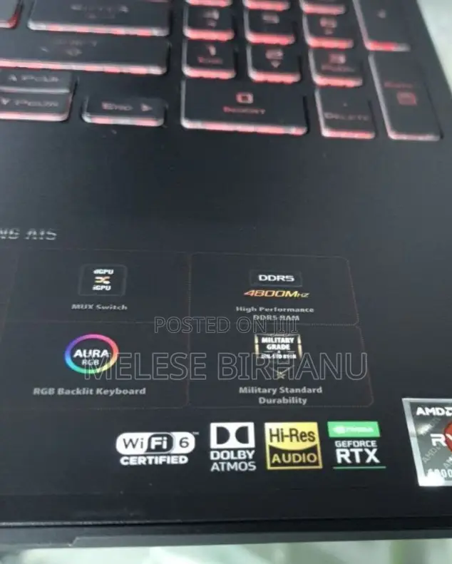 New Laptop Asus TUF Dash F15 16GB AMD Ryzen 7 SSD 1T