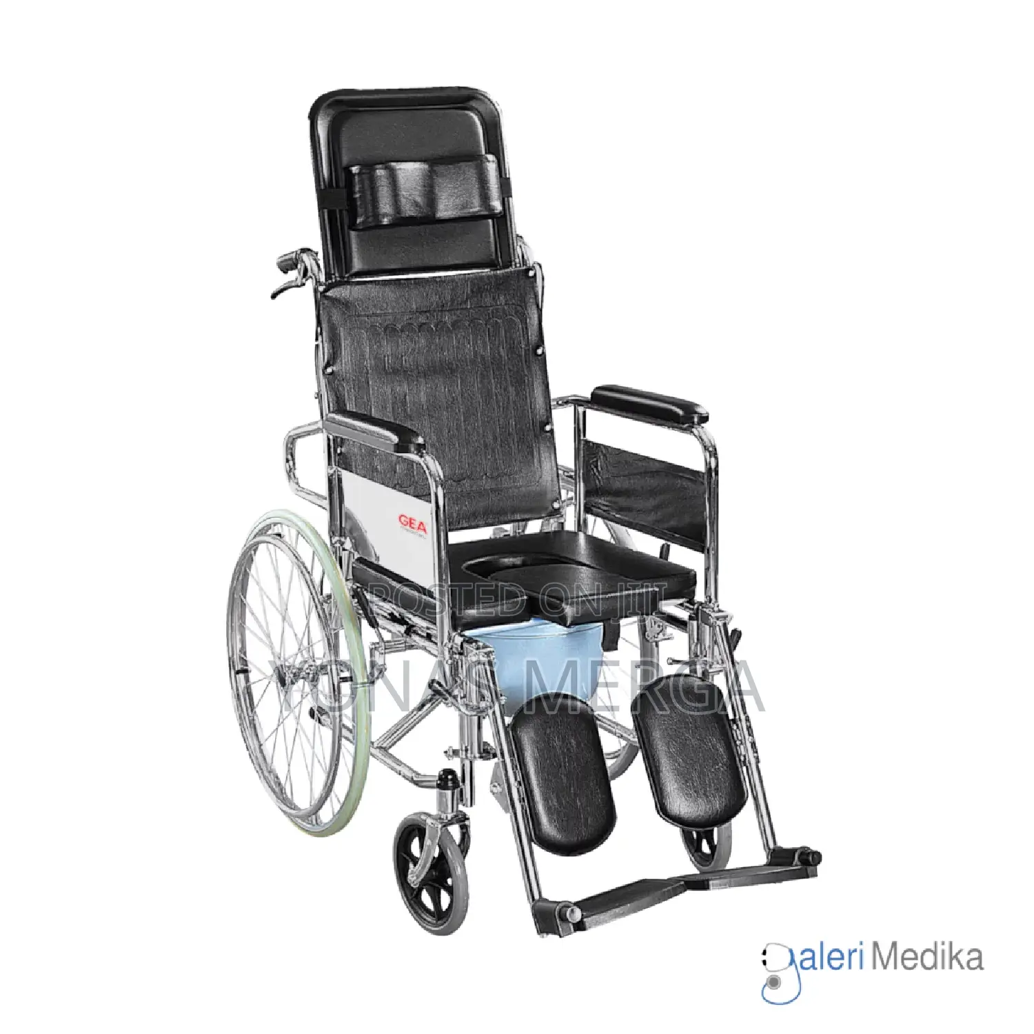 Reclining Commode Wheelchair*+አዲስ ብራንድ Wheelchair