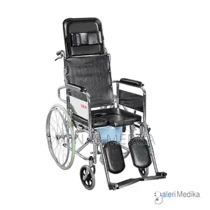 Reclining Commode Wheelchair*+አዲስ ብራንድ Wheelchair