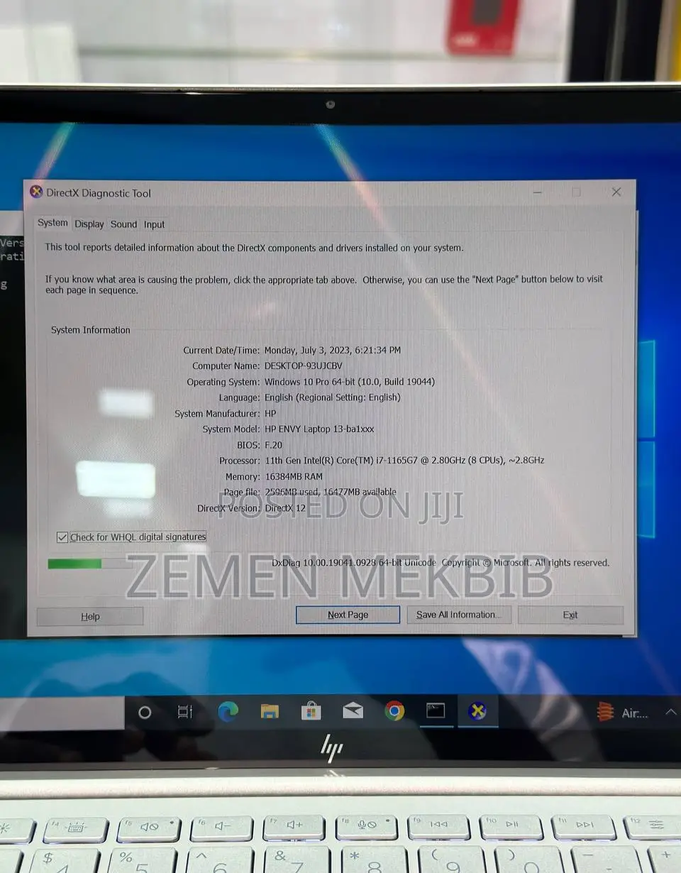 New Laptop HP 16GB Intel Core I7 SSD 1T