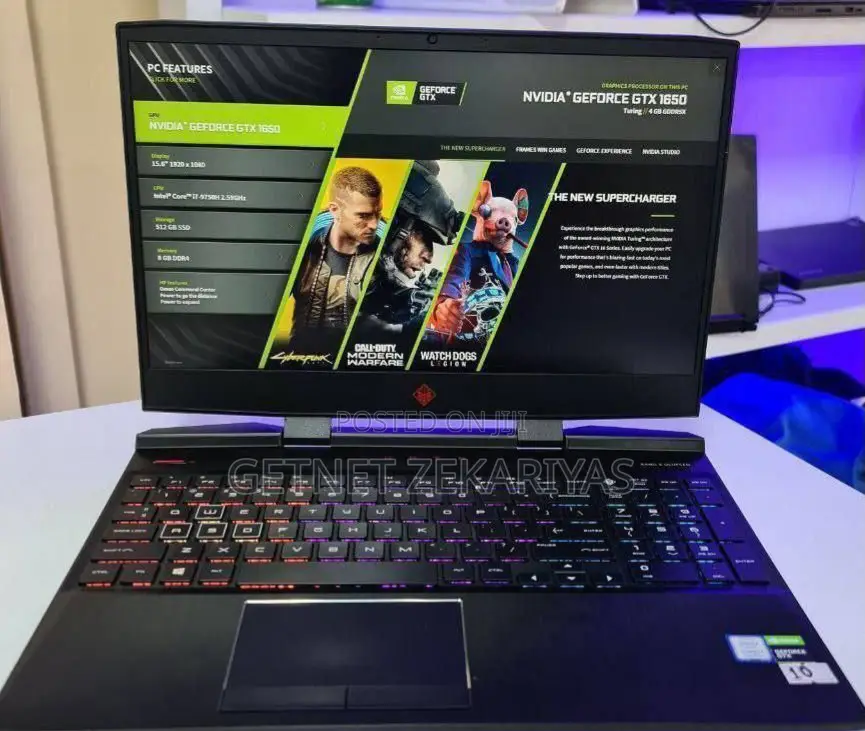 New Laptop HP Omen 15 16GB Intel Core I7 SSD 512GB
