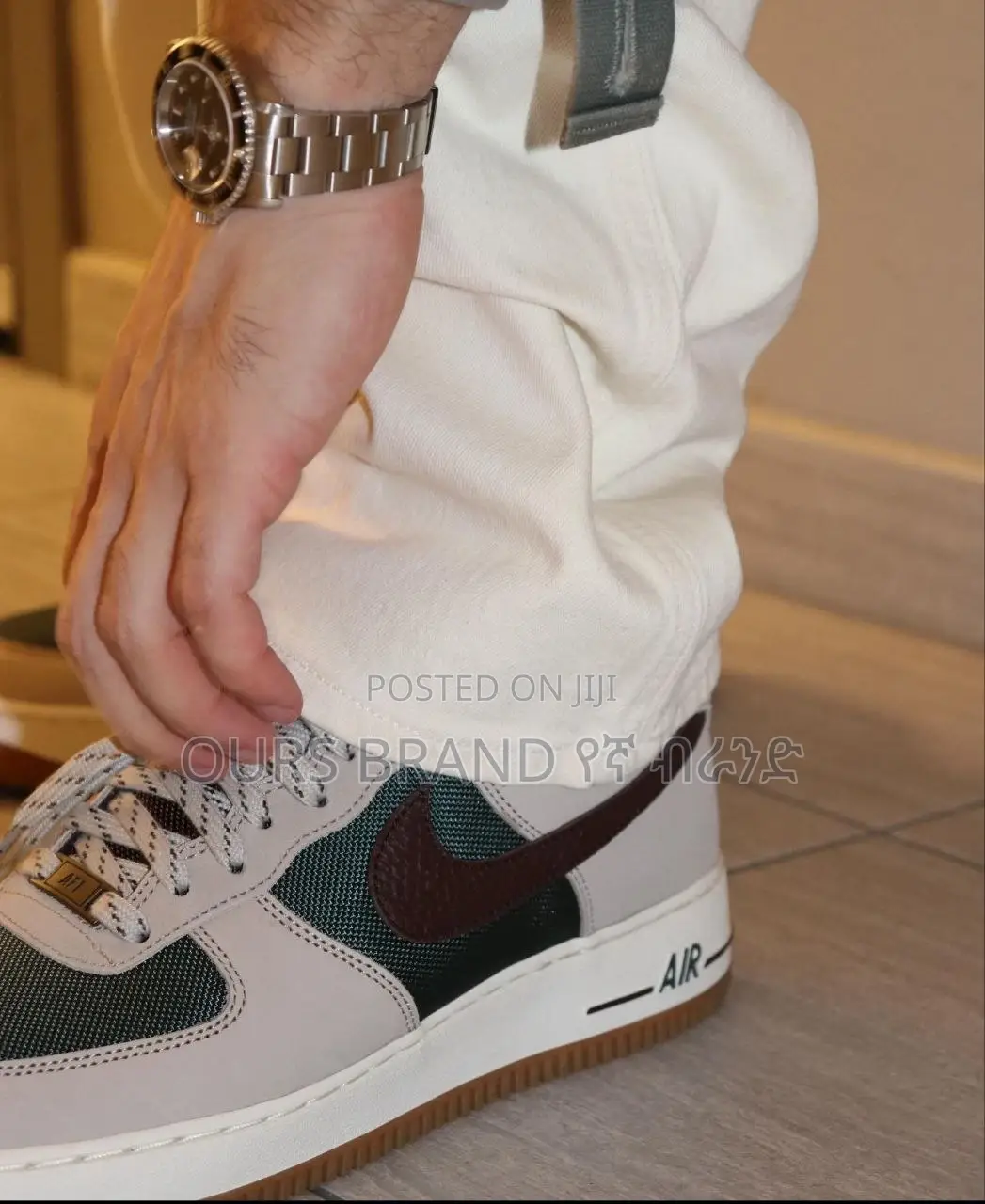 Nike Air Force 1 '07 Sneakers in Cream and Khaki