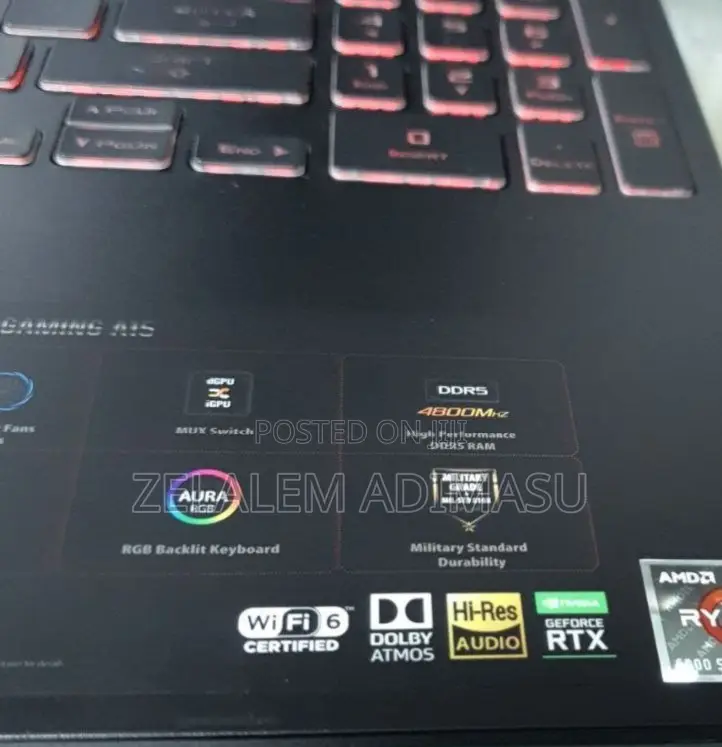 New Laptop Asus TUF Gaming A15 16GB AMD Ryzen 7 SSD 1T