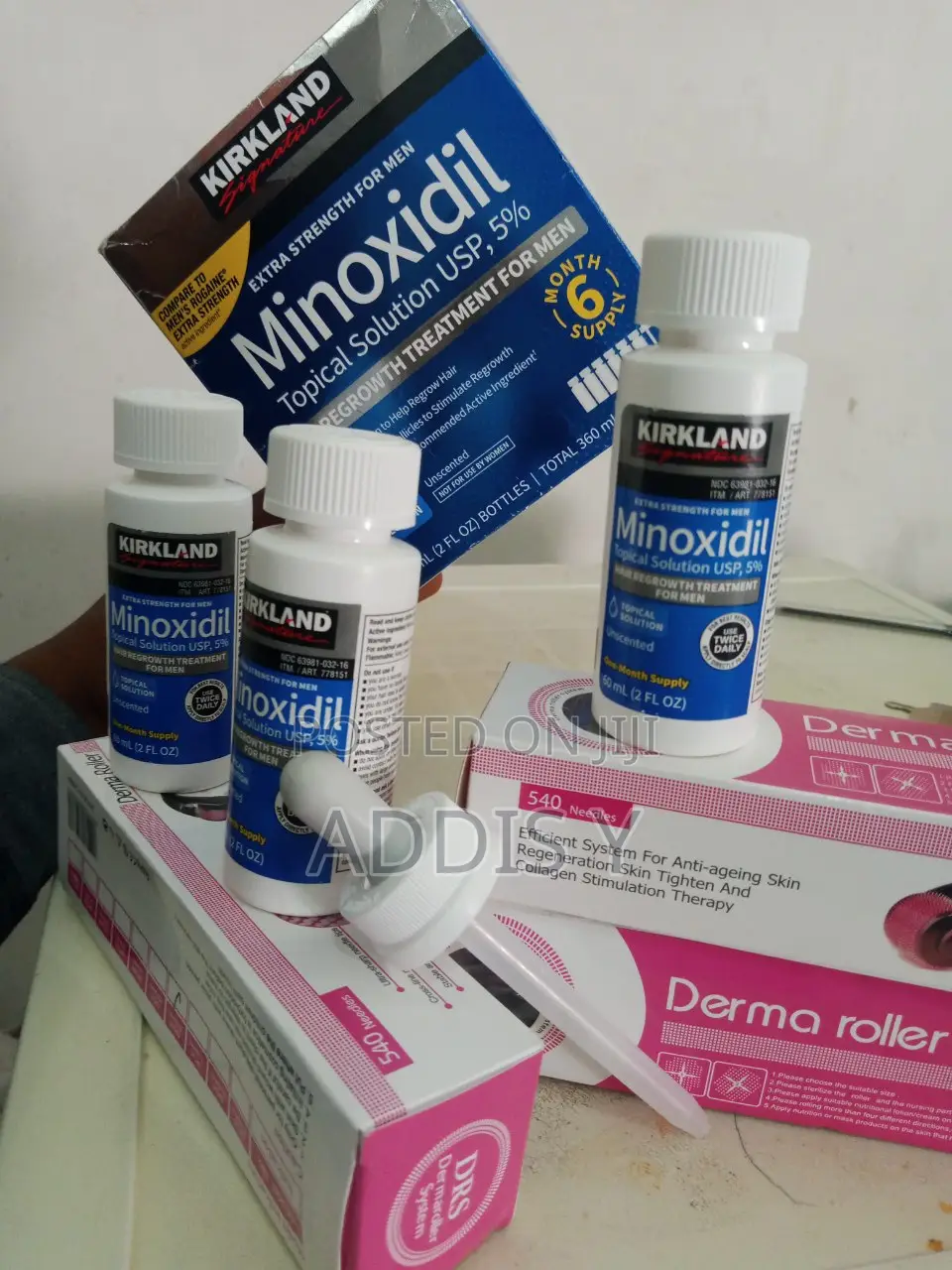 5% Kirkiland Minoxidil USA and Derma Rollers