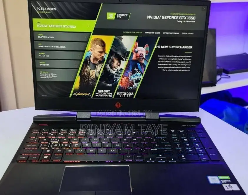 New Laptop HP Omen 15 16GB Intel Core I7 SSD 512GB