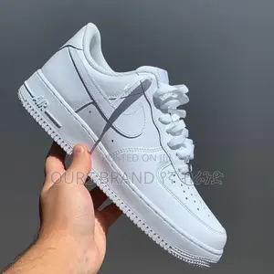Photo - High Master Quality Nike Air Force 1 Low Cut White Shoes