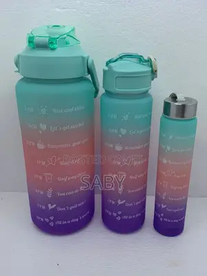 3 in 1 Bottle With Straw