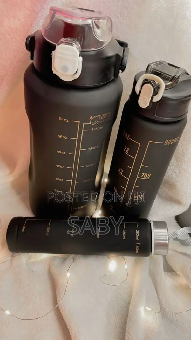 3 in 1 Bottle With Straw