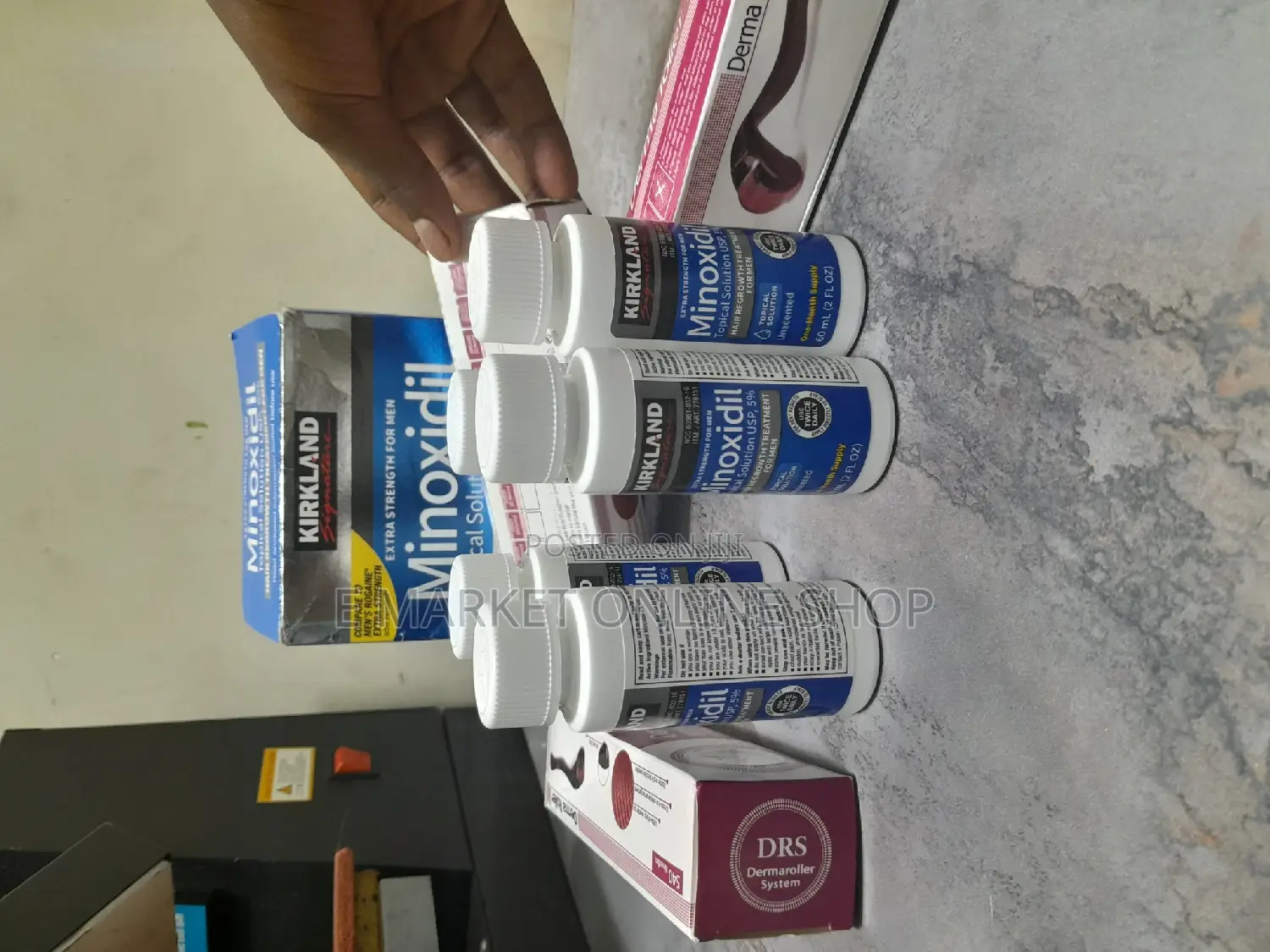 Kirkland Minoxidil 5% and Derma Roller