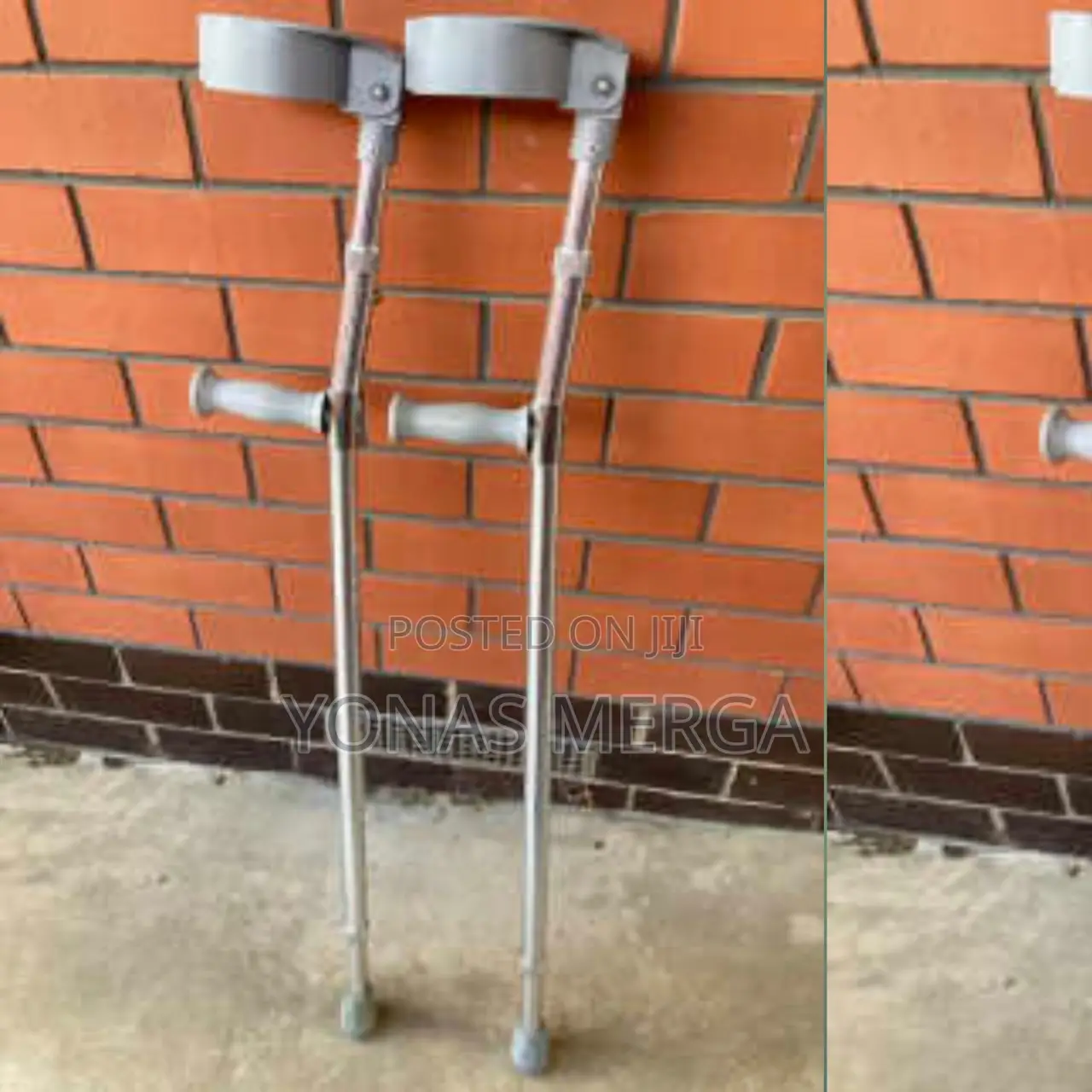 Folding Elbow Crutches Forearm Crutches Chrome (Pair Grey)