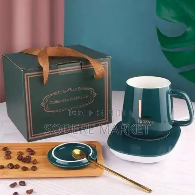 Electric Coffee Warm Cup Is a Heating Pad With Ceramic Mug