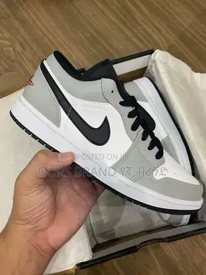 Photo - High Master Quality Nike Air Jordan 1 Smoke Grey Low Shoes