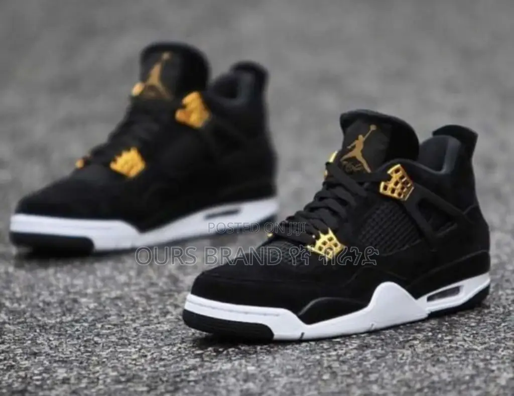High Master Quality Air Jordan 4 Gold Shoes