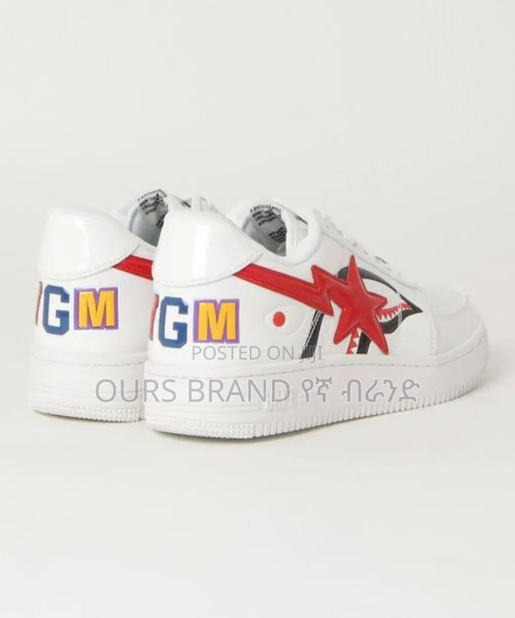 High Qualitybape Sta a Bathing Ape ‘Shark White’ Shoe