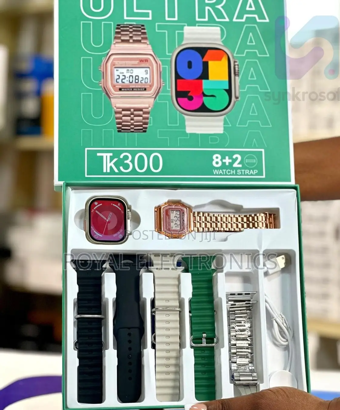 8 Plus 2 Ultra Smart Watch + Casio Watch (Free 8 Straps)