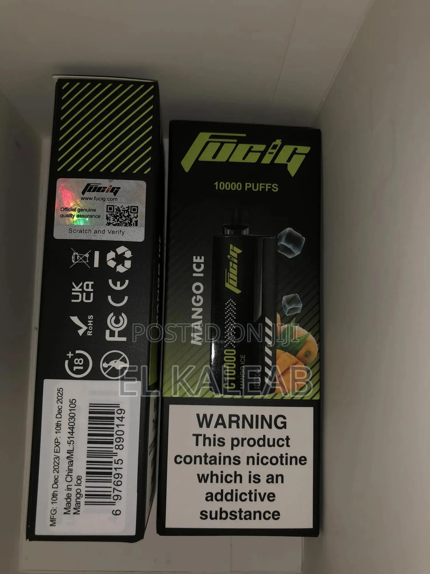Electric Rechargeable Shisha Vapes In. Different Flavors
