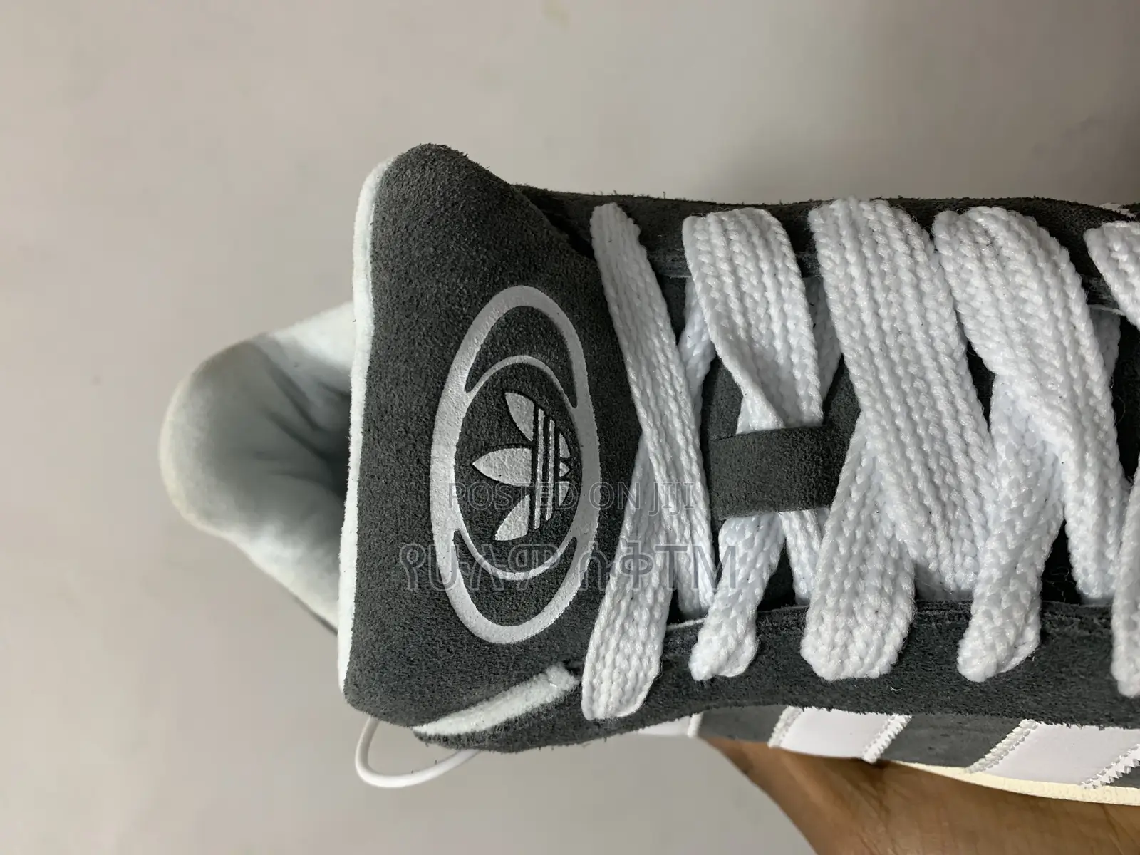 Original Adidas Campus Gray Dark Gum Shoes