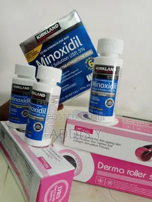 Photo - Original Kirkland Minoxidil and Derma Rollers New 