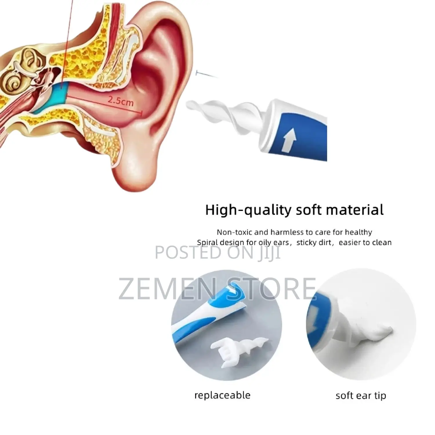 Swab Safe Ear Cleaner በተገቢው ሁኔታ እና ያለምንም ህመም የጆሮ ማፅጃ