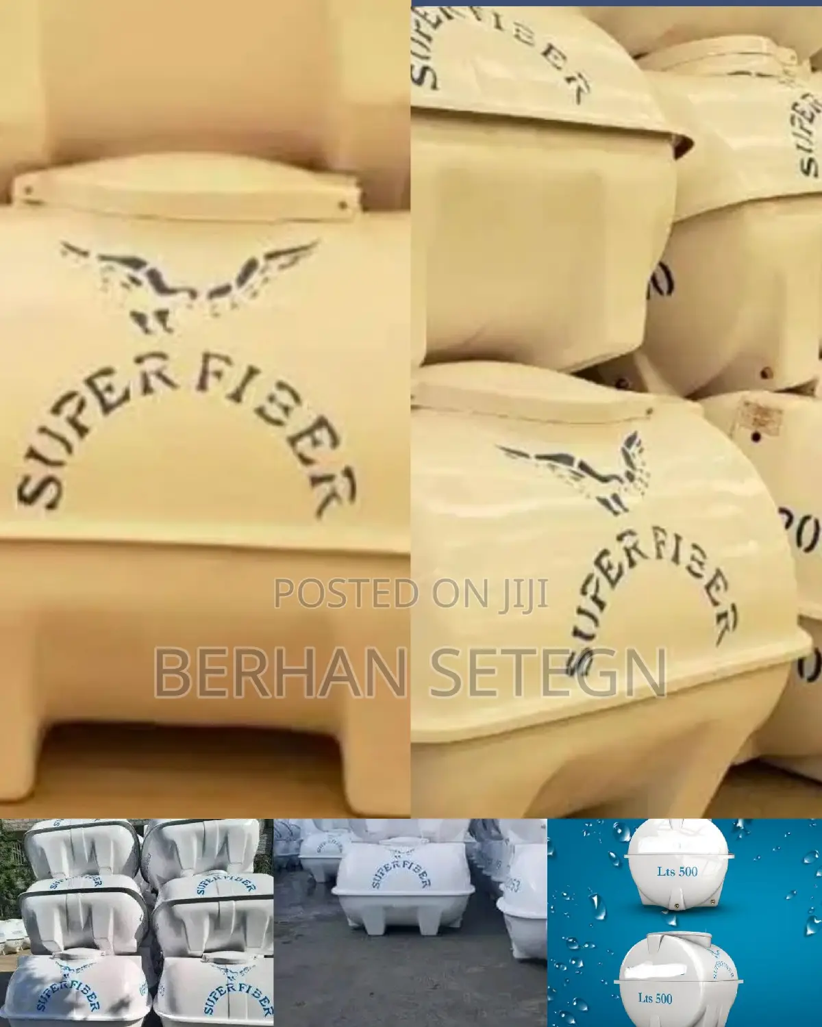 ሱፐር የፋይበር ግላስ የውሀ ሮቶ Super Fiber Glass Water Tanker