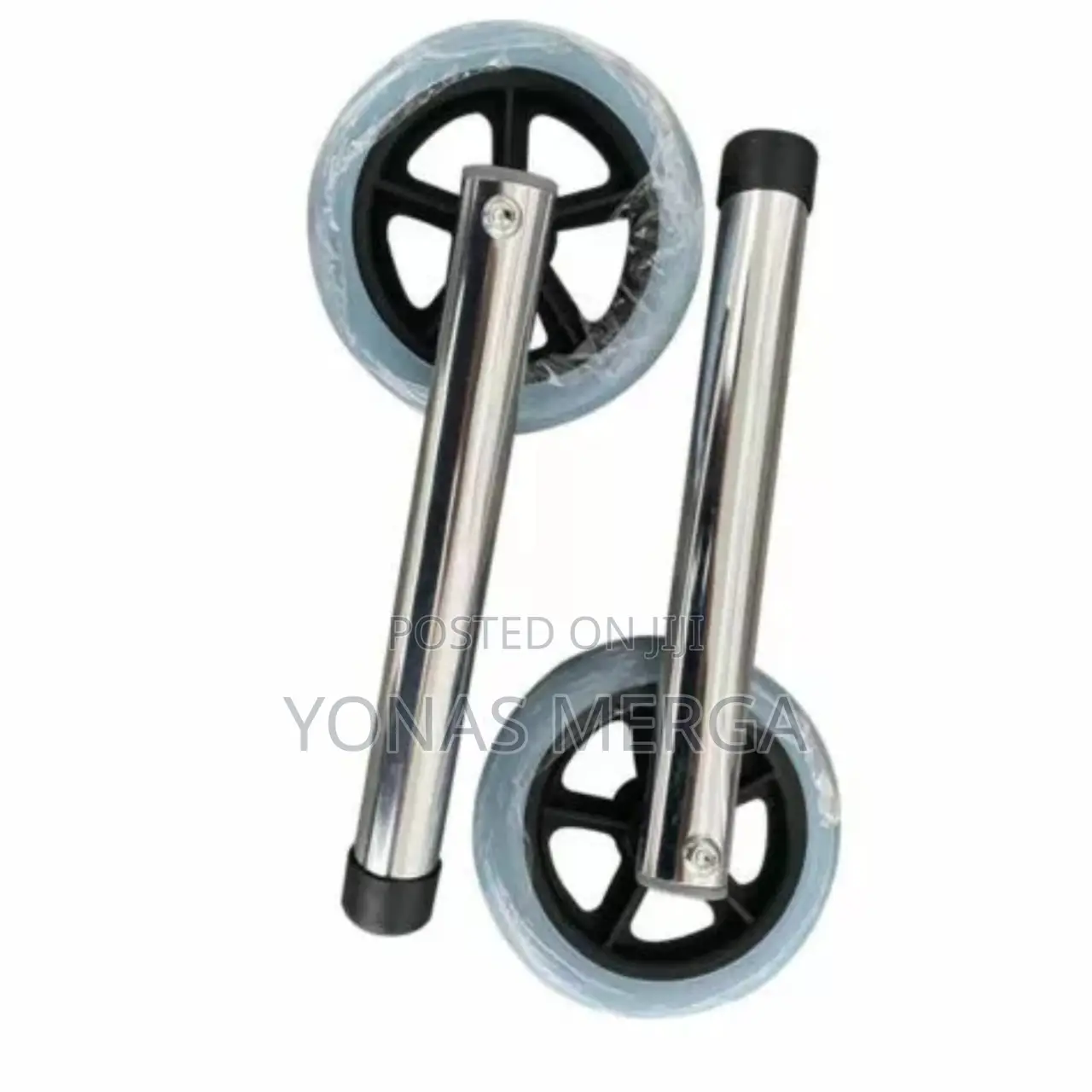 Aluminum Folding Adjustable Stand Up Walker_2wheel Handle
