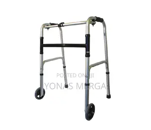 Walker Iwalk MS Height Adjustable Double Bar Folding Walker