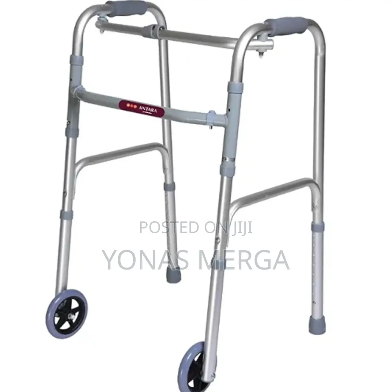 Lightweight Aluminum Folding Walker BEAUTIFUL METALLIC