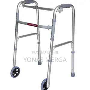 Lightweight Aluminum Folding Walker BEAUTIFUL METALLIC