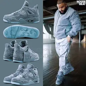 Photo - High Master Quality Jordan 4 Kaws Grey Shoes