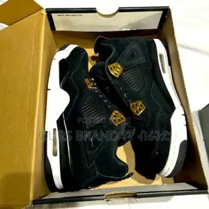 High Master Quality Air Jordan 4 Retro Gold Sneakers Shoes
