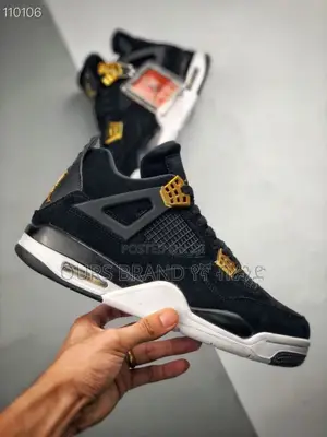 Photo - High Master Quality Air Jordan 4 Retro Gold Sneakers Shoes