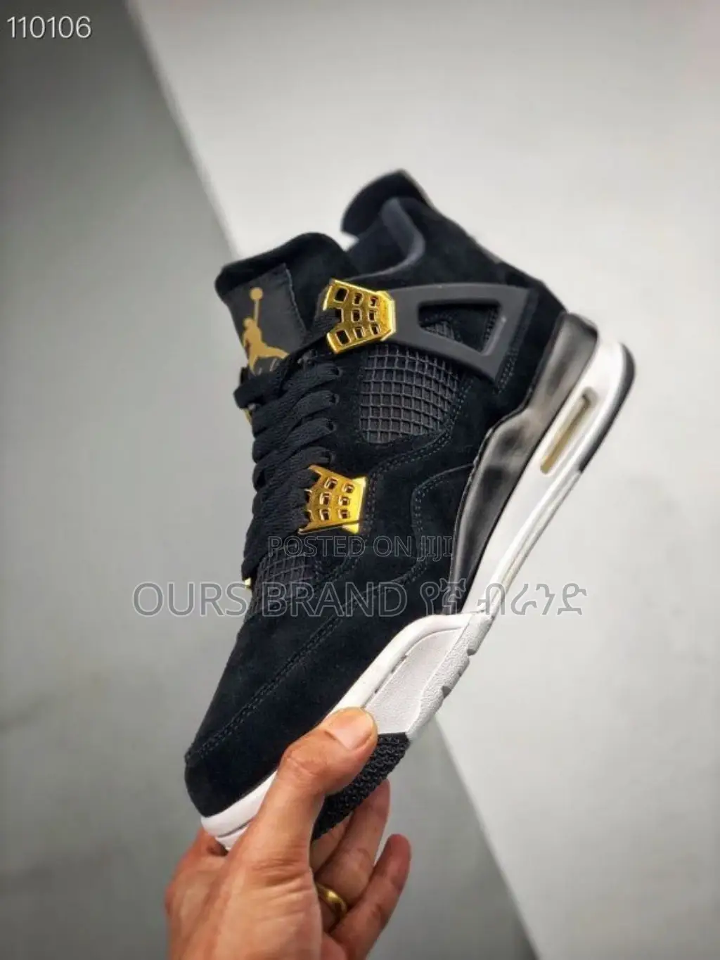 High Master Quality Air Jordan 4 Retro Gold Sneakers Shoes