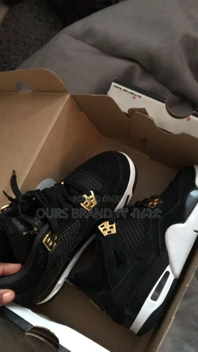 High Master Quality Air Jordan 4 Retro Gold Sneakers Shoes