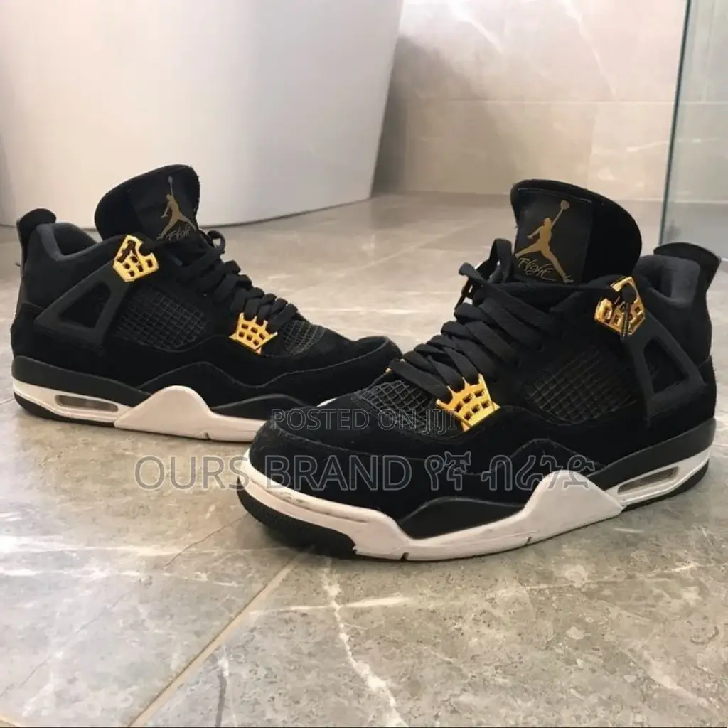 High Master Quality Air Jordan 4 Retro Gold Sneakers Shoes