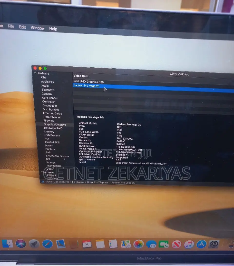 New Laptop Apple MacBook Pro 2019 32GB Intel Core I9 SSD 1T