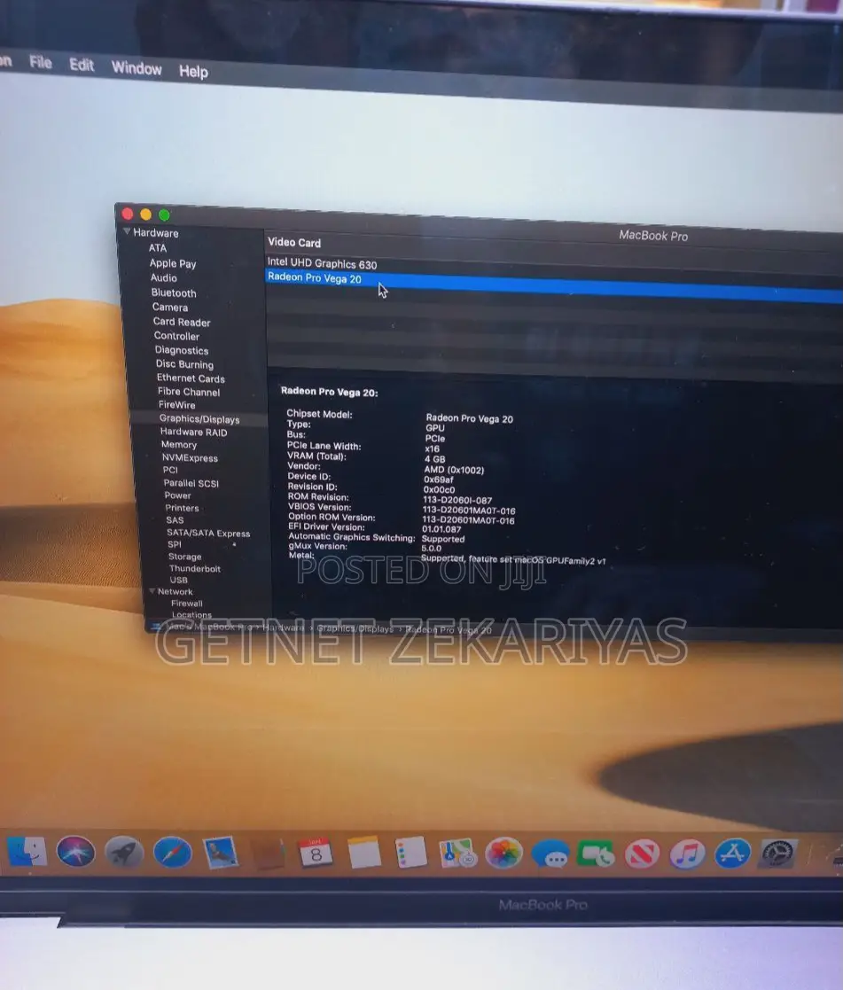 New Laptop Apple MacBook Pro 2019 32GB Intel Core I9 SSD 1T