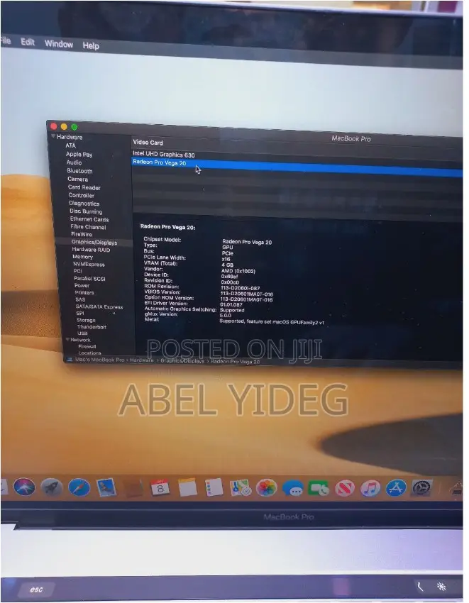 New Laptop Apple MacBook Pro 2019 32GB Intel Core I9 SSD 1T