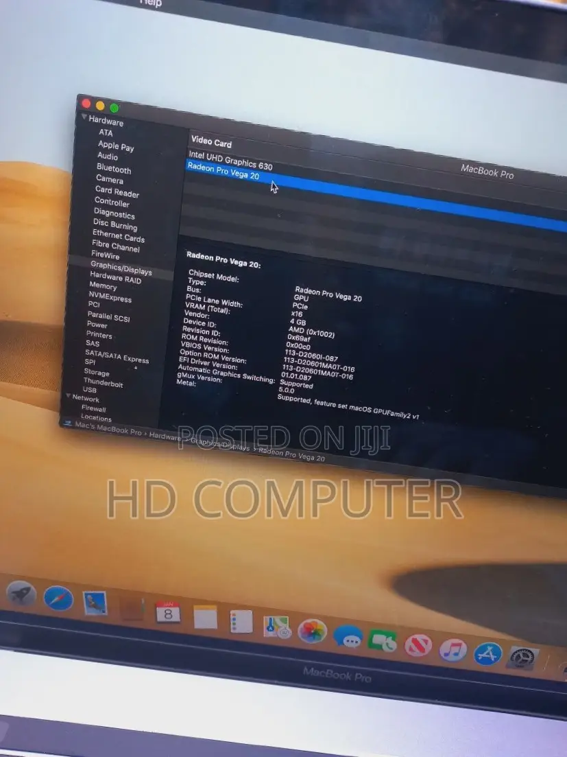 New Laptop Apple MacBook Pro 2019 32GB Intel Core I9 SSD 1T