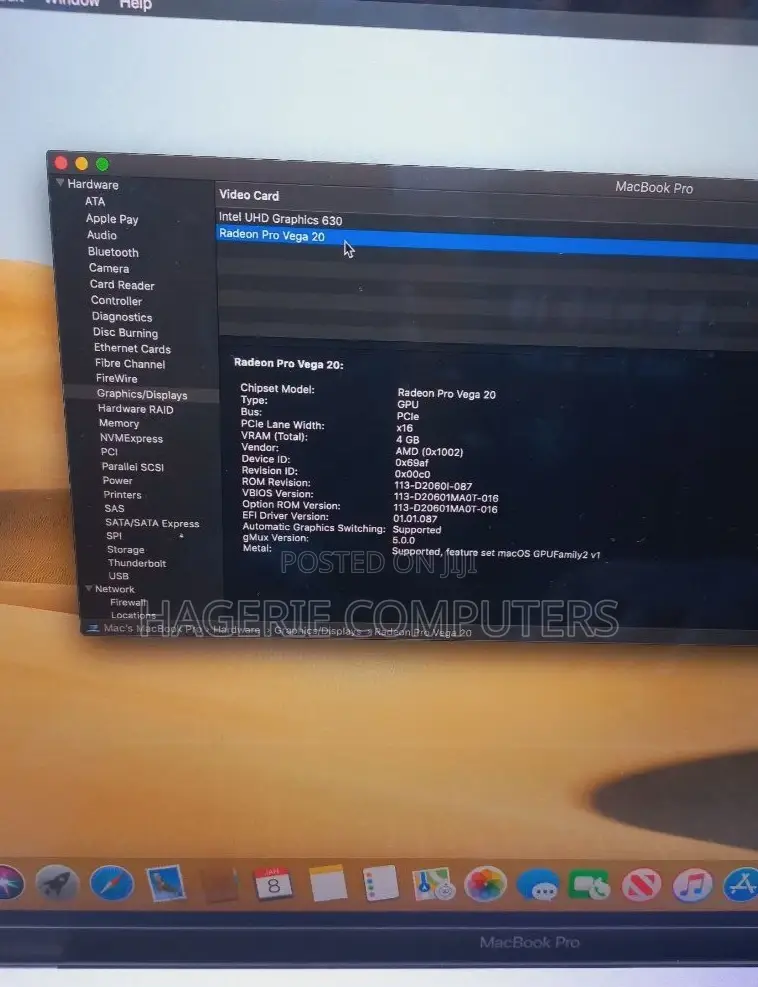 New Laptop Apple MacBook Pro 2019 32GB Intel Core I9 SSD 1T