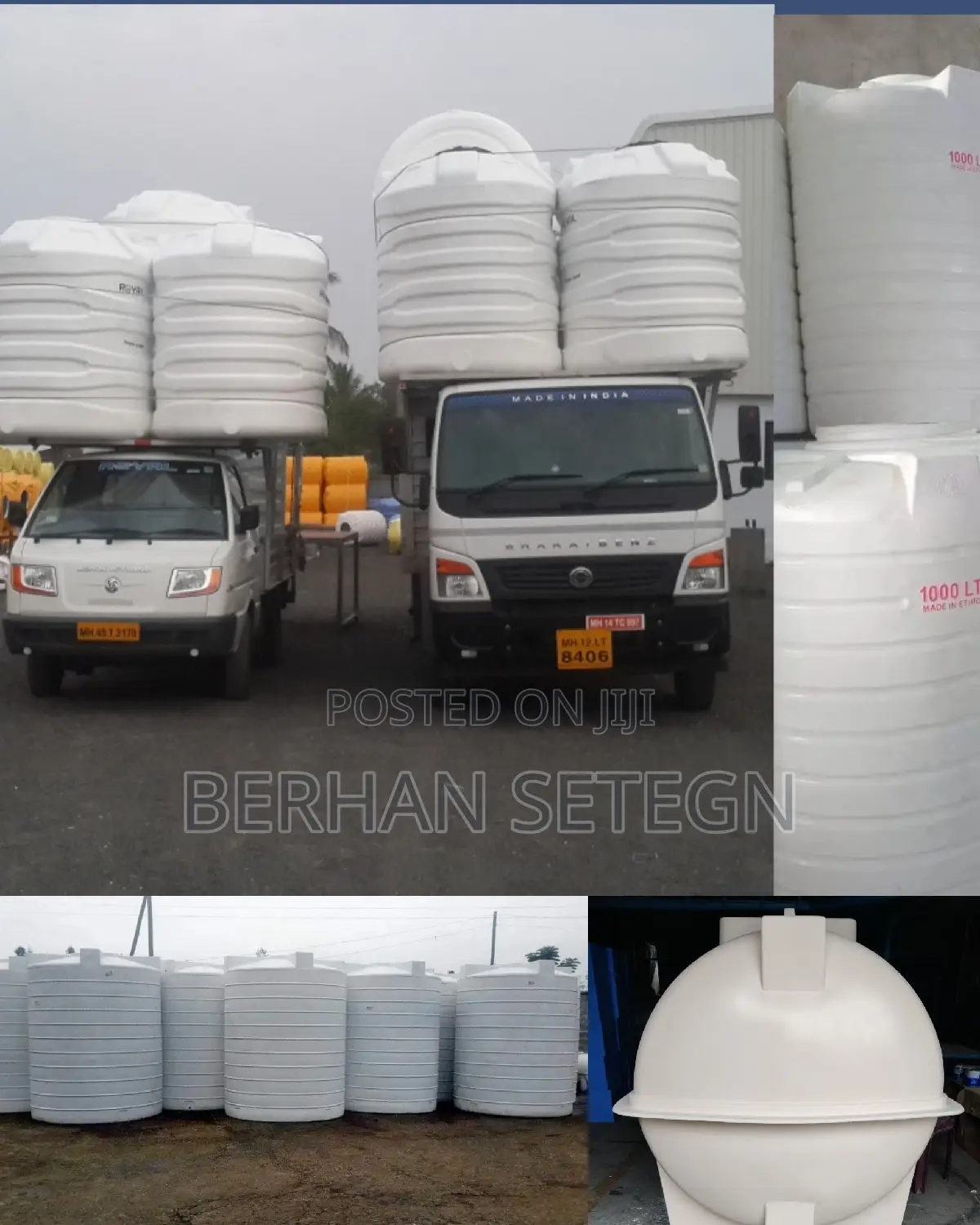 Tanker PLASTO Vertical Water Tanker Roto