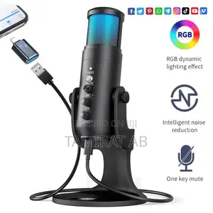 Jmary MC-PW9 RGB Professional USB Microphone Noise Reduction